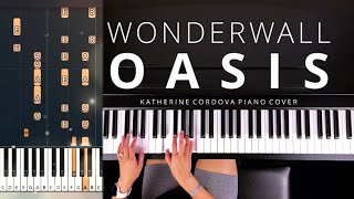 Oasis  Wonderwall  Katherine Cordova  Piano Tutorial  Piano Cover [upl. by Leamiba]