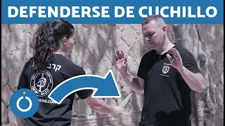 Cómo defenderse de una AMENAZA de CUCHILLO  DEFENSA KRAV MAGA [upl. by Anelliw516]