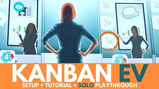 Kanban EV Board Game  Full Solo Playthrough  Part 1  Setup  How to Play  Solitare Tabletop Game [upl. by Alehcim]