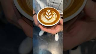 Latte art tulip 🌷 [upl. by Innavoij]