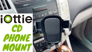 iOttie Easy One Touch 5 CD Player Phone Mount REVIEW  The BEST Phone Mount For Your Car [upl. by Bevin]