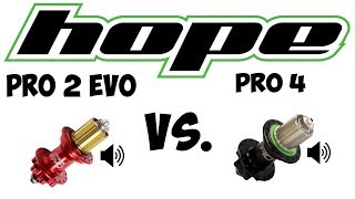 HOPE Pro 2 Evo vs Pro 4  Freehub sound contest [upl. by Freedman391]