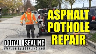 Asphalt Pothole Repair [upl. by Rania]