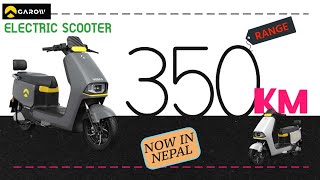 New Garow Electric Scooter With 350km Range In Nepal 2024 [upl. by Ellinehc]