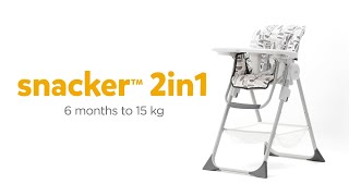 Joie snacker™ 2in1  Compact Highchair amp Table Chair [upl. by Nitsirhc]