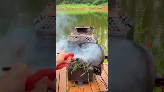 Magical smokeless matchstick stove woodstove diy woodstovecooking outdoorstove [upl. by Nnayd32]