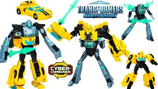 Transformers Earthspark CyberCombiner Bumblebee and Mo Malto Robot Action Figure [upl. by Suissac294]