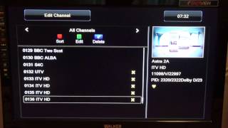 Ferguson Ariva 150  How to Sort amp Delete Channels [upl. by Franz921]