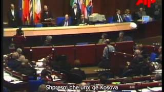 Dr Ibrahim Rugova Saharov Prize Albanian subtitles [upl. by Ojyllek]