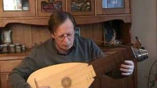 Menuet in Am  Johann Krieger  Baroque lute [upl. by Redep]