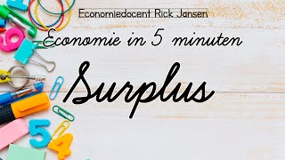 Economie in 5 minuten  Surplus consumentensurplus en producentensurplus HAVOVWO Examentraining [upl. by Doane]