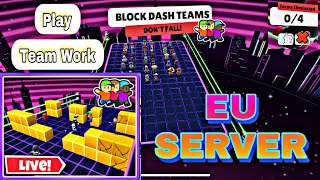 EU SERVER BLOCK DASH TEAMS LIVE  STUMBLE GUYS LIVE stumbleguys stumbleguyslive bdteams [upl. by Carmela620]