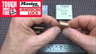 128 Correct Master Lock Design Change on American 5200 Series Padlocks [upl. by Sidonnie]