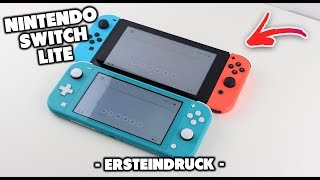 Nintendo Switch LITE Unboxing Deutsch Erster Eindruck Review Unboxing [upl. by Hallerson]