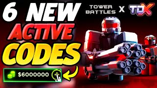 NEW ALL WORKING BARRACKS UPDATE CODES FOR TOWER DEFENSE X ROBLOX TOWER DEFENSE X CODES [upl. by Boyden]