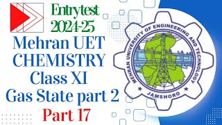 Gaseous State Class Xi ChemistryMehran University of Engineering and TechnologyPast Papers [upl. by Waugh]