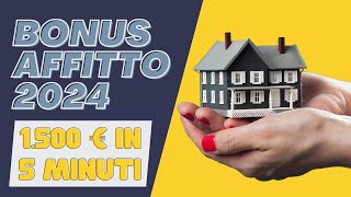 Richiedi il Bonus Affitti 2024 1500€ in 5 Minuti [upl. by Oicangi847]