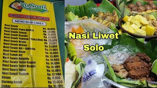 Kuliner Nasi Liwet Solo Terkenal Enak Banget Belinya Disini ya [upl. by Ralyt]