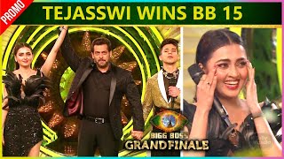 Big News  Tejasswi Wins Bigg Boss 15 l Best Winning Moment [upl. by Elvia]