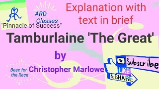 Tamburlaine The Great by Christopher Marlowe [upl. by Ahsiki]