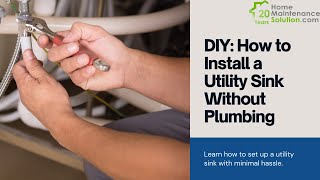 No Plumbing No Problem Install a Utility Sink in Your Basement  Easy DIY [upl. by Airod990]