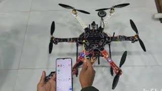 How to operate F550 hexacopter drone with pixhawk flight controller with flysky fsi6 [upl. by Asilanom]