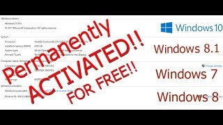 How To Easiest Way To Activate Windows 10 81 8 amp 7 Permanently For Free In 1 Minute Without Key [upl. by Ahseyd]