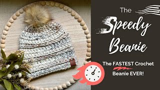 Fastest Crochet Beanie EVER Perfect Unisex Beanie Pattern [upl. by Bois945]