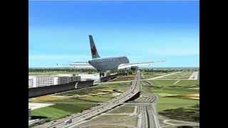 Air Canada A320210 Fsx EDDF new Runway NORTHWEST [upl. by Austin]