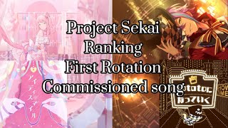 Project Sekai Ranking first rotation commissioned songs [upl. by Nellahs766]