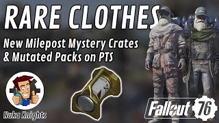 Fallout 76 PTS New Mystery Crates with Rare Rewards amp Changed Mutated Party Packs again [upl. by Lonnard]