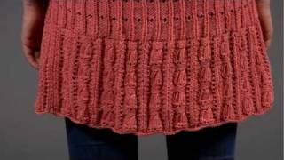 8 Lace Cardigan Vogue Knitting SpringSummer 2009 [upl. by Rekrap]