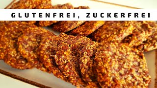 Gesunde Kekse aus 3 Zutaten Vegane Kekse ohne Zucker ohne Gluten [upl. by Scharaga]