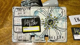 Altered Rolodex cards Art Journaling  Using up Scraps for Quick Art Journaling Projects [upl. by Lose]