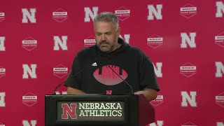 Nebraska football coach Matt Rhule discusses Huskers progress this season [upl. by Fagan182]