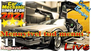 Car Mechanic Simulator 2021  11 rész Mennyivel tud menni a Delorien [upl. by Nollek]