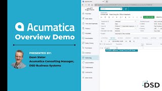 Acumatica Cloud ERP Overview Demo [upl. by Turne]