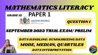 GRADE 12 MATHS LIT PRELIM EXAM 2023 PAPER 1 [upl. by Bal389]