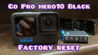 Factory reset a gopro hero 10 blank  Process of factory reset hero 10 blank [upl. by Ecirpac]