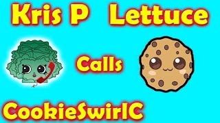 Shopkin videos KrisP Lettuce calls Cookie Swirl C Shopkins Season 4 [upl. by Sregor23]