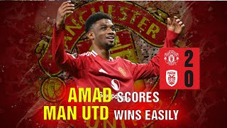 Amad Diallo Shines as Man United Secures First Win in the Europa League  Football News [upl. by Beutler]