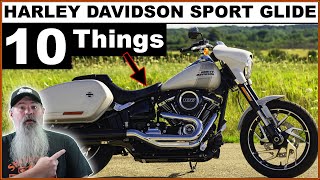 HARLEY DAVIDSON SPORT GLIDE 10 Things  Specs amp Exhaust [upl. by Coe]