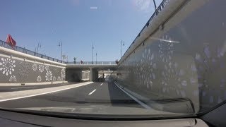 Driving in Morocco Crossing Tanger from south to north [upl. by Rufus882]