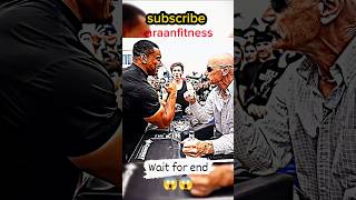 Bodybuilder vs old man😱armwrestling bodybuilding gym youtubeshorts motivation phonk trending [upl. by Tess4]