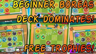 Boreas Beginner Deck for RUSH ROYALE Gameplay and Strategy [upl. by Martsen]