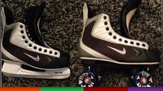 How To Convert Ice Skates To Quad Skates [upl. by Stanly]