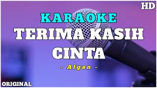 terima kasih cinta  Afgan karaoke original [upl. by Abekam615]