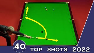 40 Best Snooker Shots  2022 TRIPLE CROWN [upl. by Dwan6]