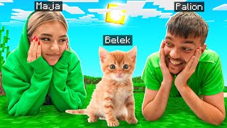 MAMY NOWE ZWIERZĄTKO 🐱 MINECRAFT z DZIEWCZYNĄ ❤️ [upl. by Buskirk]