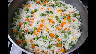 Arroz primavera FÁCIL Y DELICIOSO [upl. by Atteuqahs]